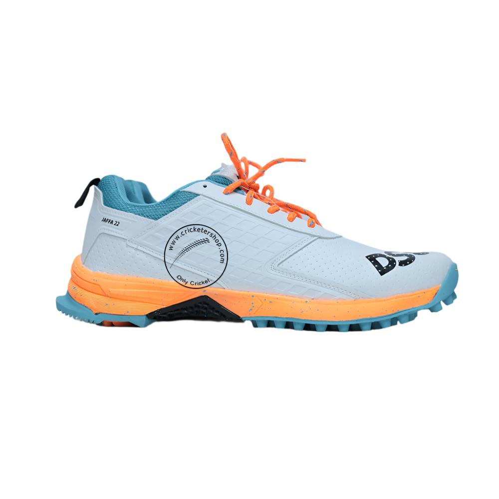 Dsc Jaffa 22 Cricket Shoes Neon White@ Side 2 View