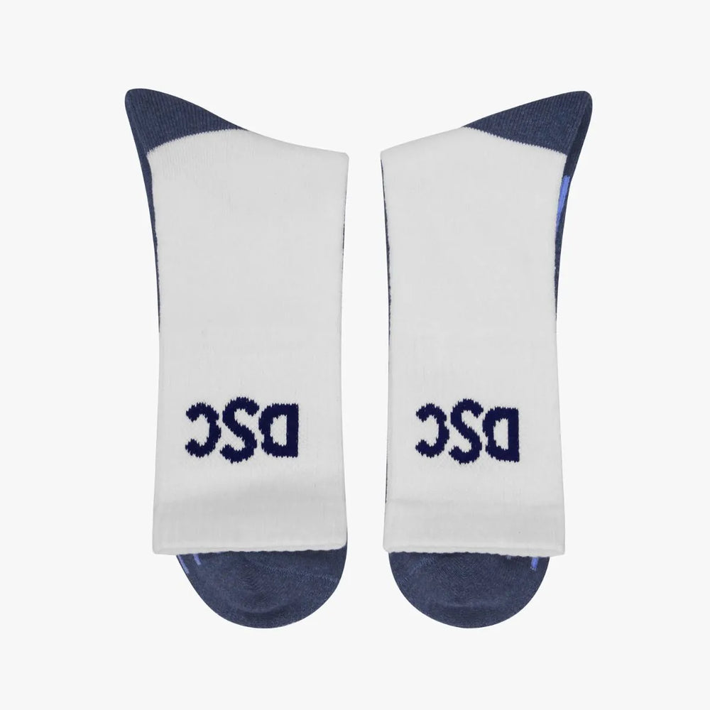 DSC Passion White Cricket Socks @ Side View 2