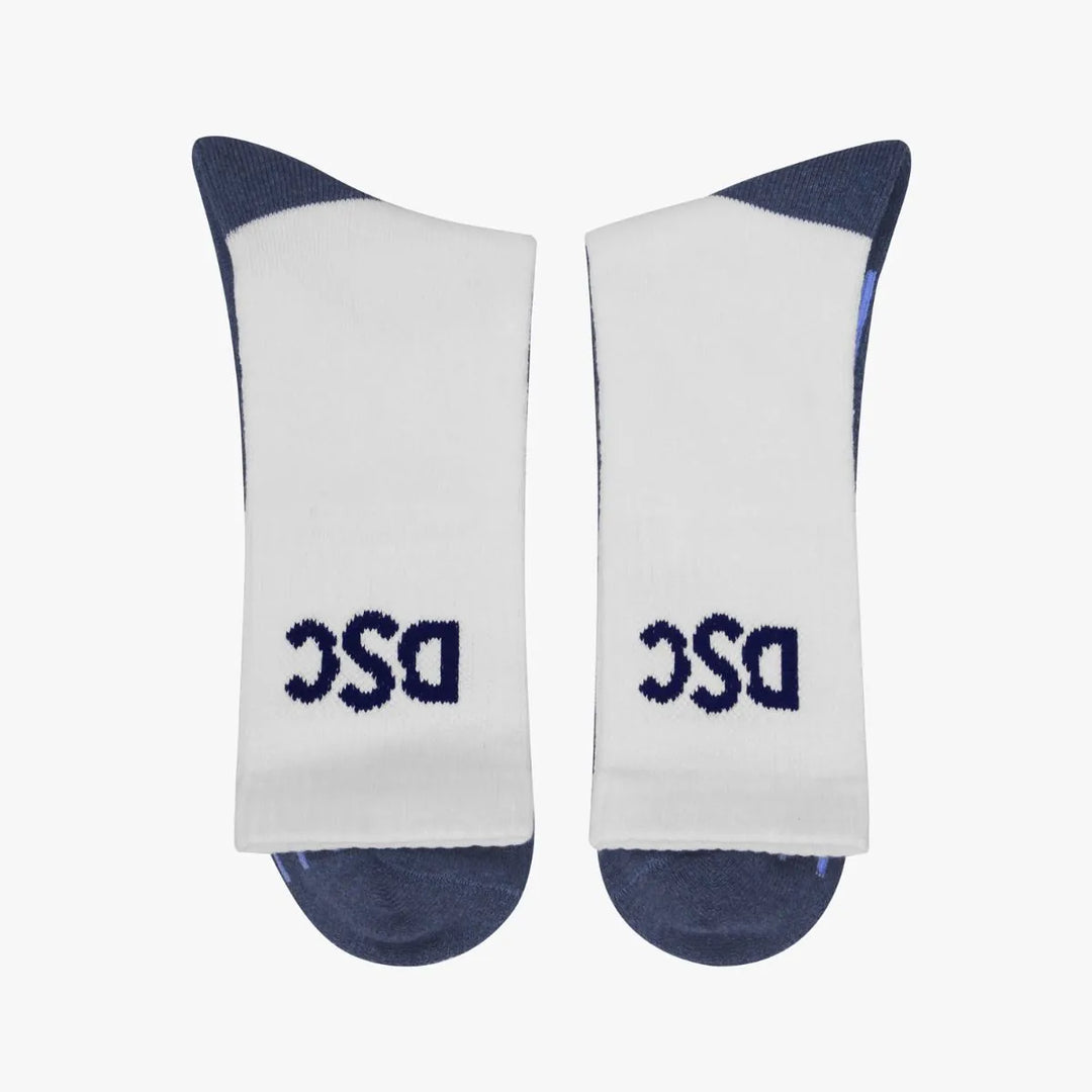 DSC Passion White Cricket Socks @ Side View 2