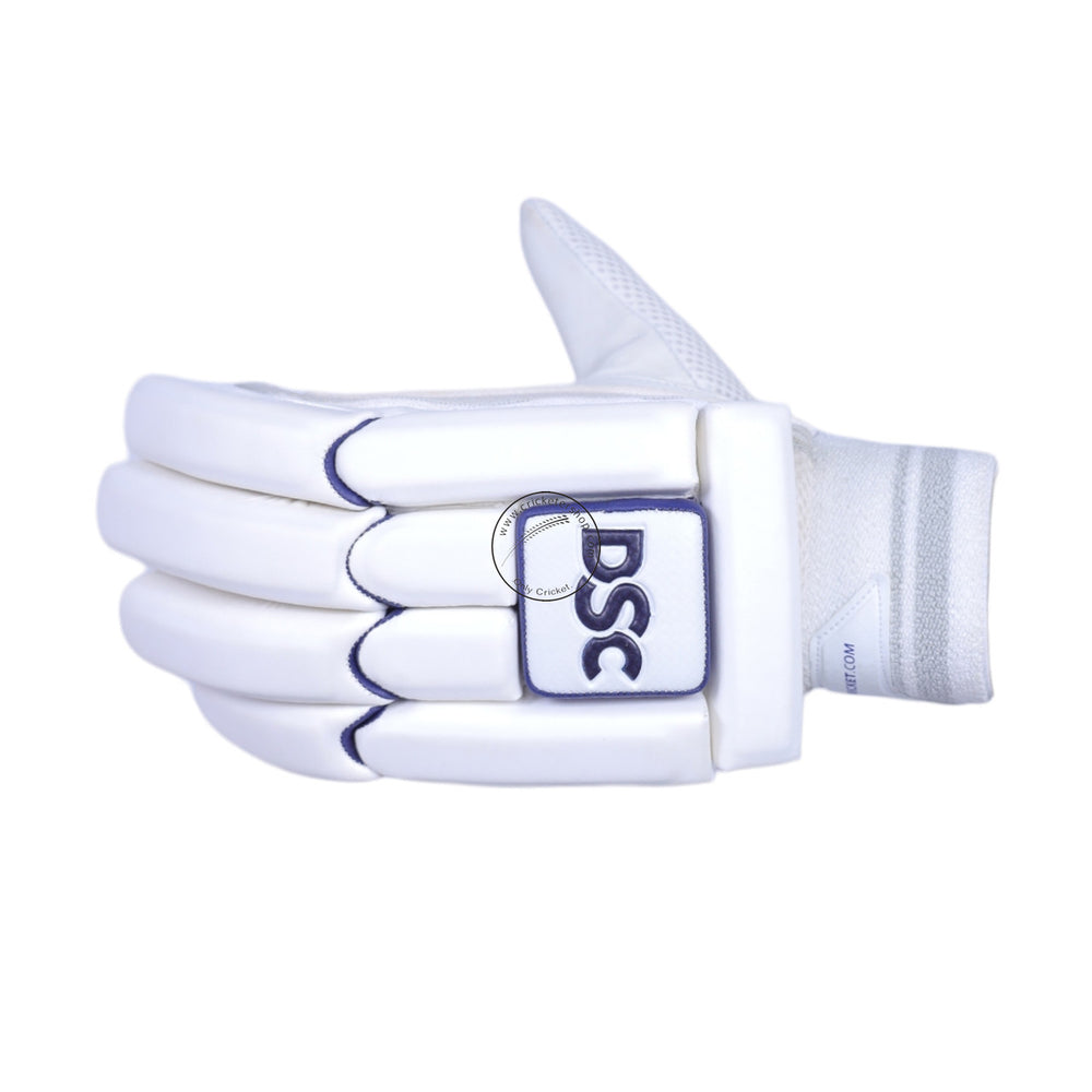 DSC Pearla X3 Cricket Batting Gloves Size @ Left Back View