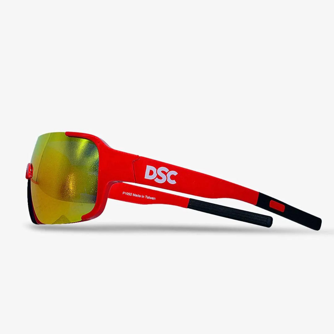 DSC Polarized Speed Cricket Sunglasses Red @ Side View