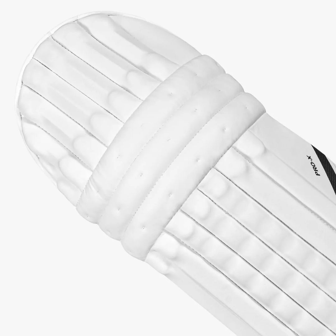 DSC Pro X Cricket Batting Leg Guard Pads Mens Size @Front View