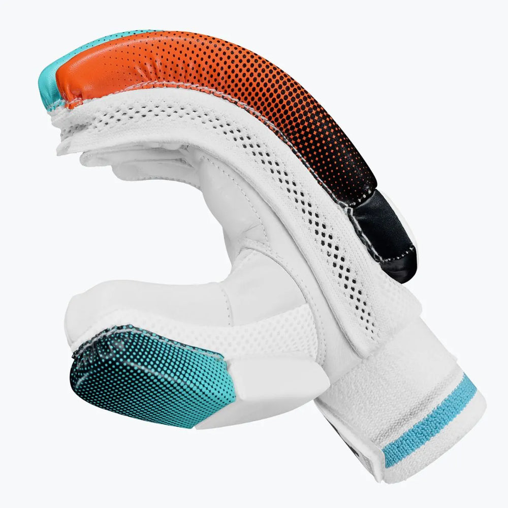 DSC Rage Orange Sky 2 Cricket Batting Gloves @ Side View