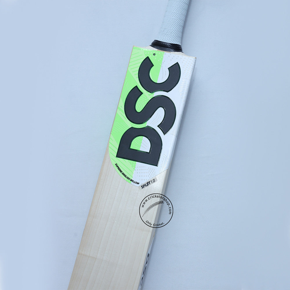 DSC Split 1.0 English Willow Cricket Bat Size SH@Close View