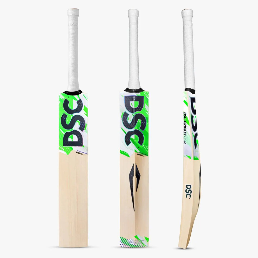 DSC Split 65 English Willow Cricket Bat Size SH@front view
