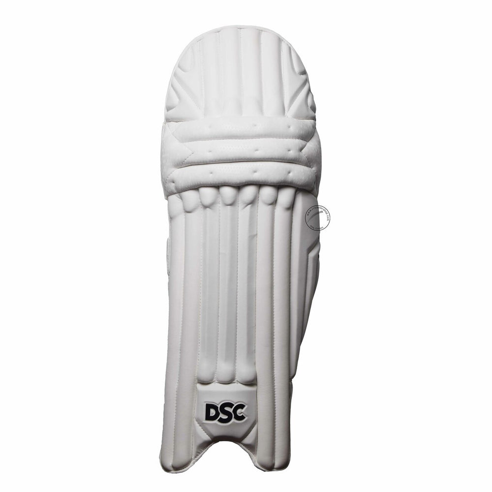 DSC Split Players Cricket Batting Leg Guard Pads Mens Size @ Front View