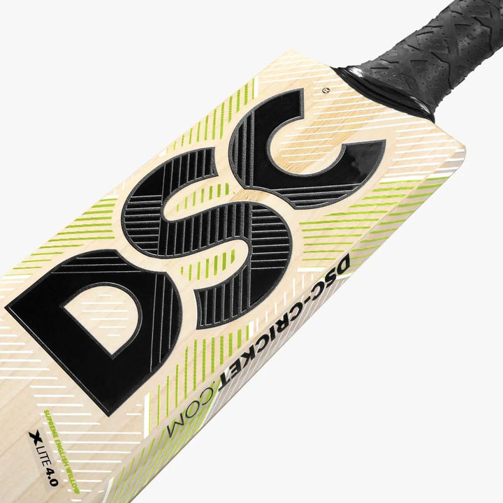 DSC Xlite 4.0 English Willow Cricket Bat Size SH @ Face View 4