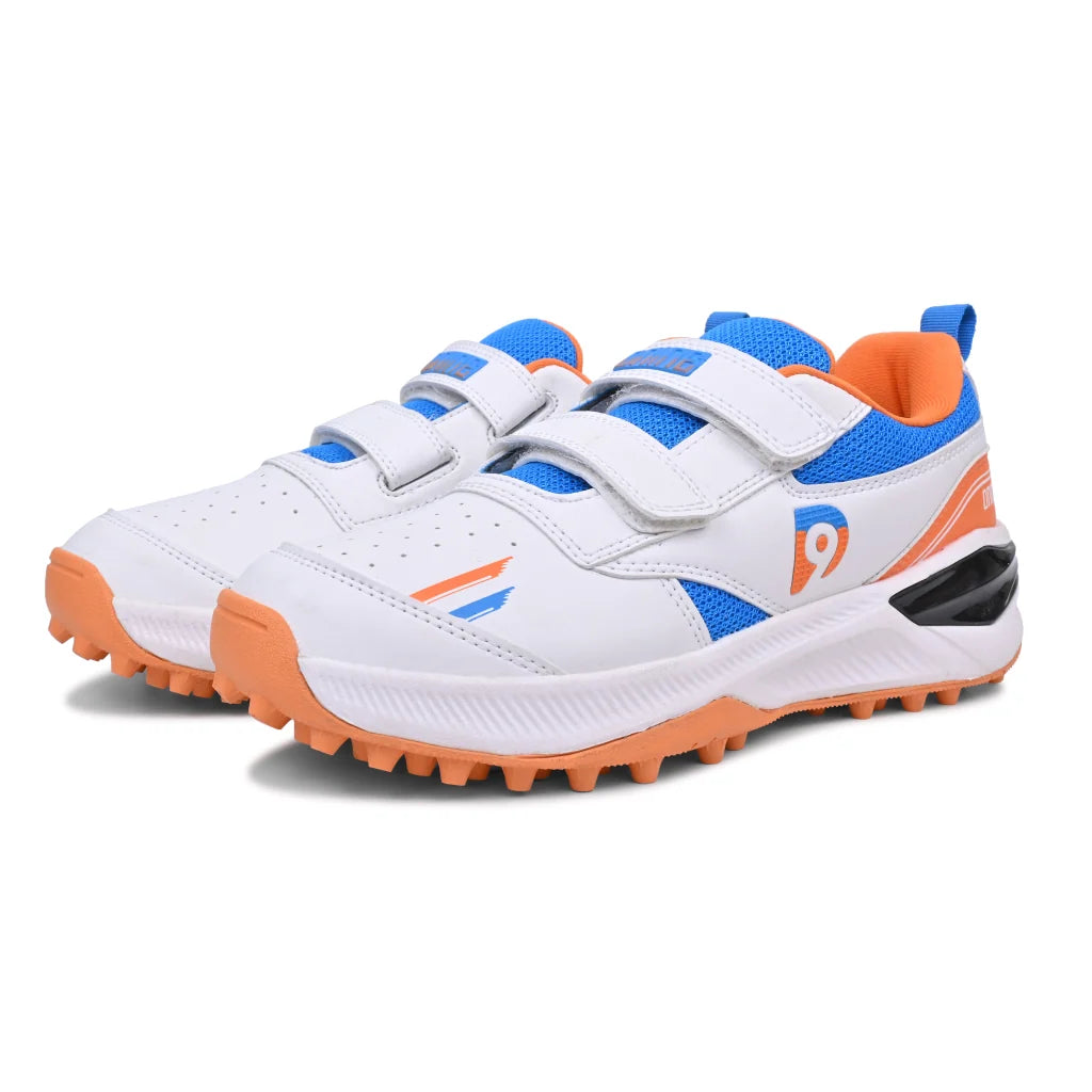 Dnine Blaster Rubber Stud Sunorang Diva Blue White Cricket Shoes @ Composite View