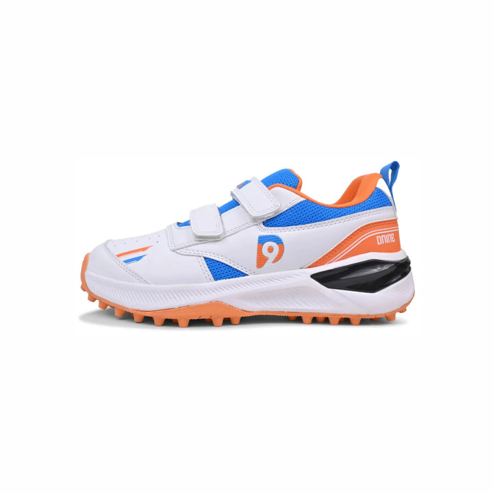 Dnine Blaster Rubber Stud Sunorang Diva Blue White Cricket Shoes @ Side View