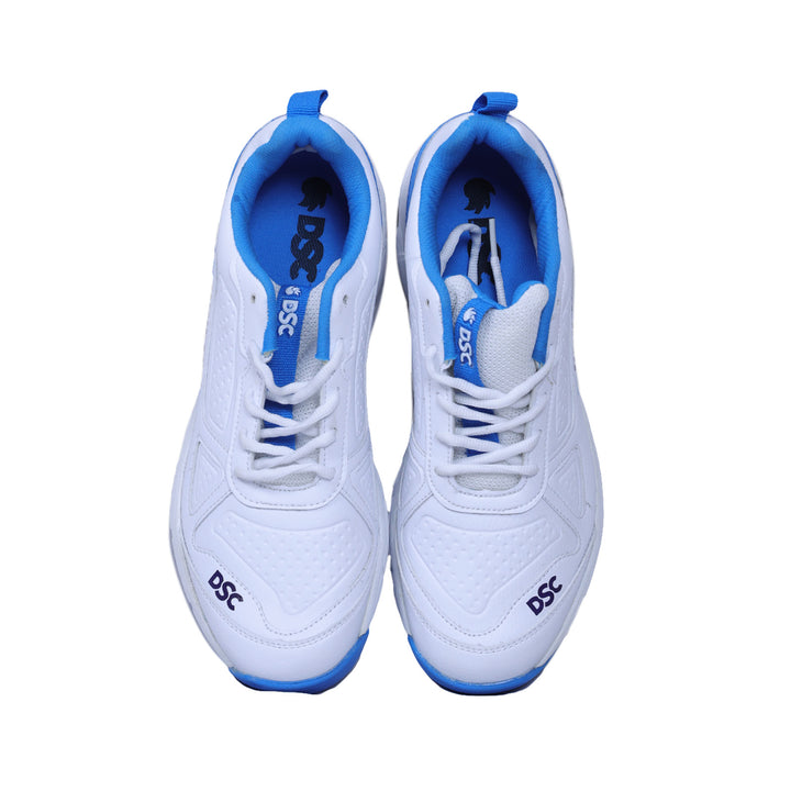 Dsc Drifter BL23 Blue white Cricket Spikes Shoes Size@Front View