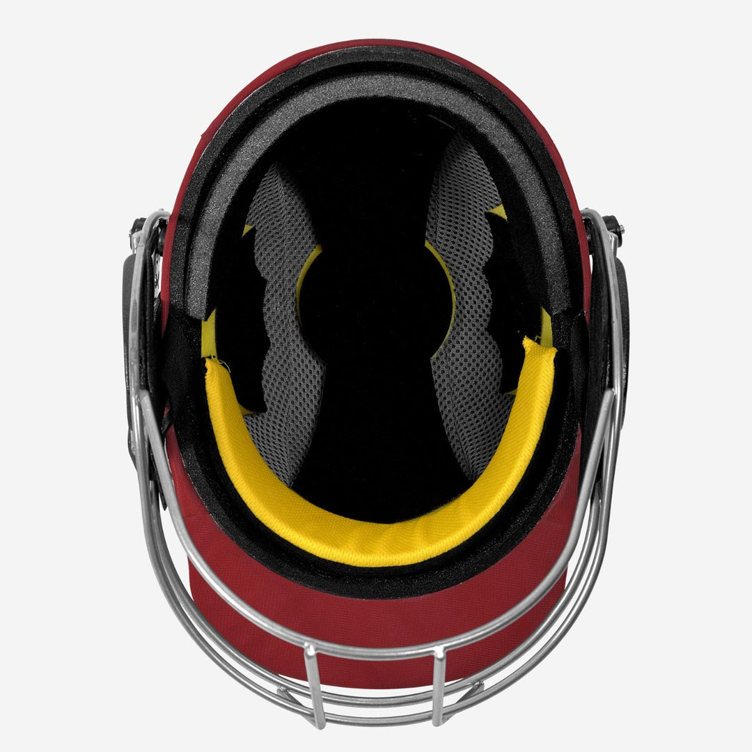 Dsc Defender Red Cricket Helmet@Inside View