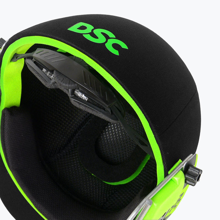 Dsc Edge Pro Black Cricket Helmet @ Back Side View 2