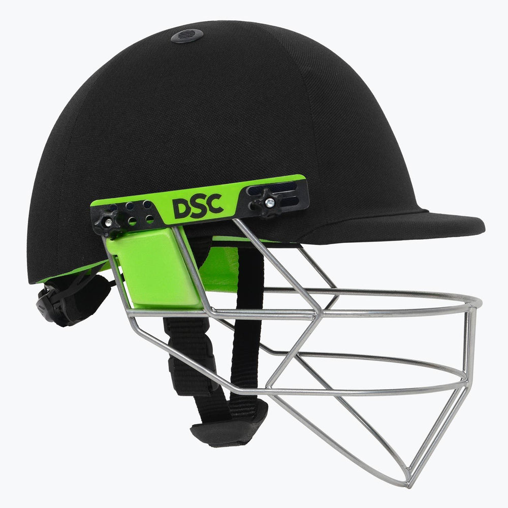 Dsc Edge Pro Black Cricket Helmet @ Side View 2