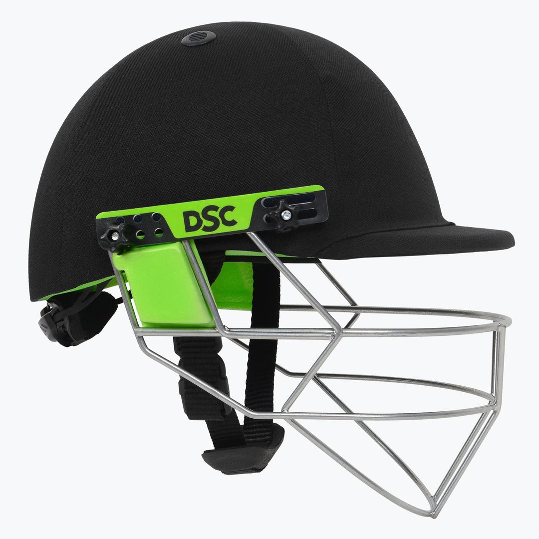 Dsc Edge Pro Black Cricket Helmet @ Side View 2