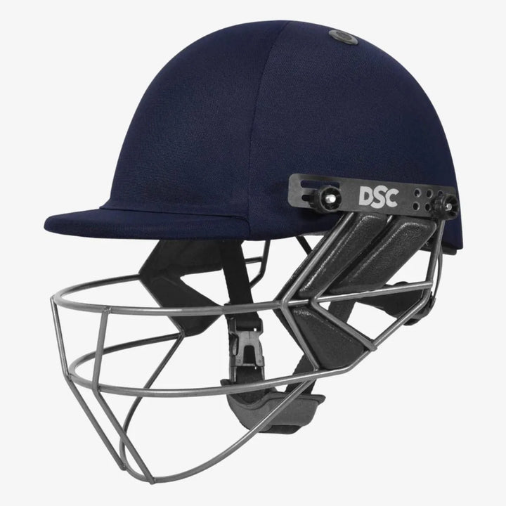 Dsc Fort 44 Navy Cricket Helmet @ Side View