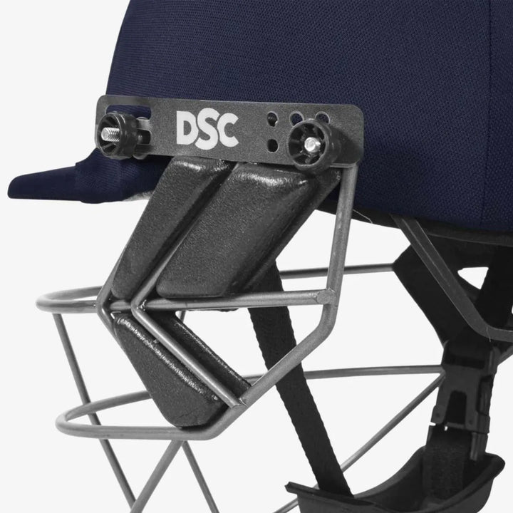 Dsc Fort 44 Navy Cricket Helmet @ Side View 2
