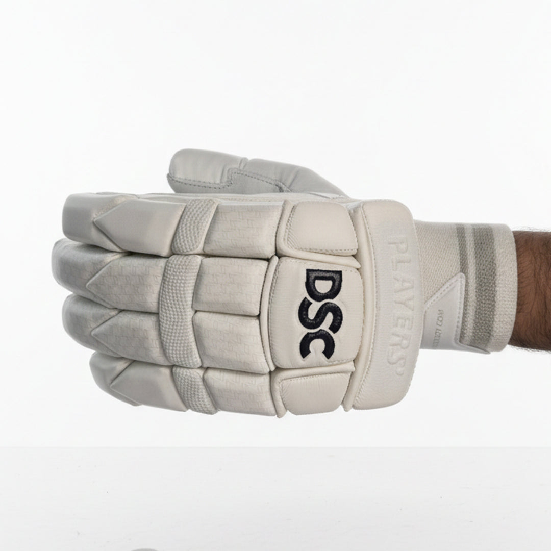 Dsc Intense Players 20 Cricket Batting Gloves Youth Size @ Left Back View