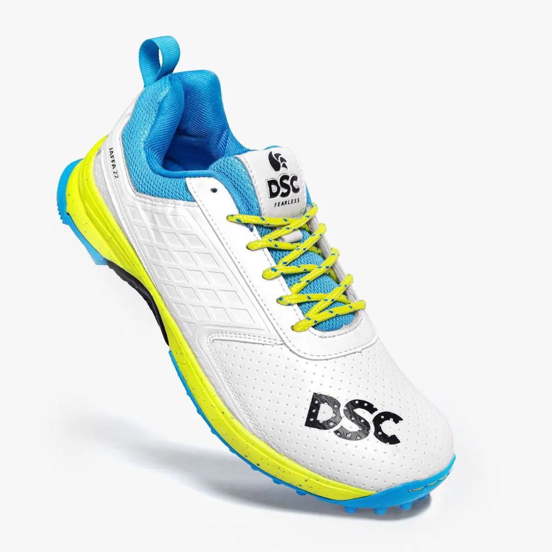 Dsc Jaffa 22 Lime Cricket Rubber Shoes @ Front View