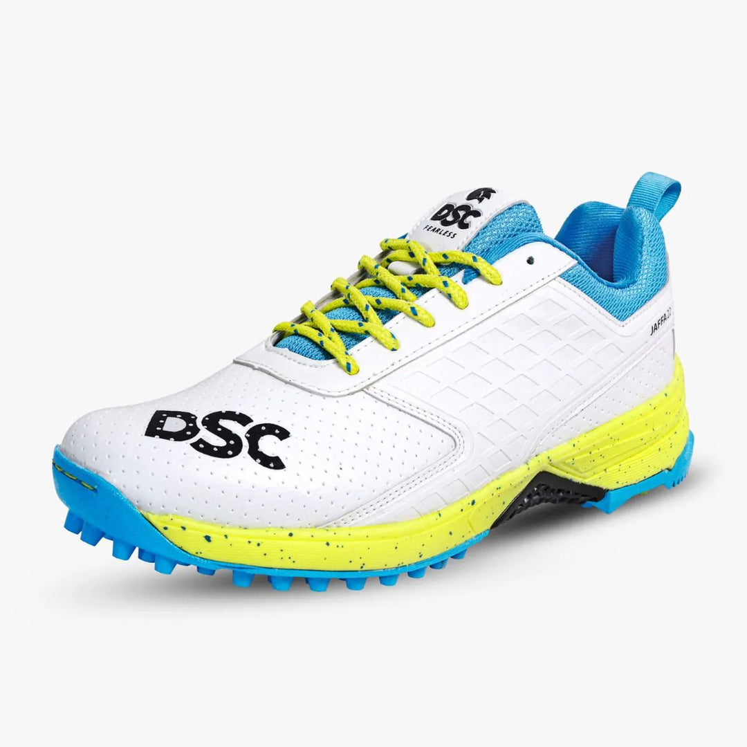 Dsc Jaffa 22 Lime Cricket Rubber Shoes @ Front View 3