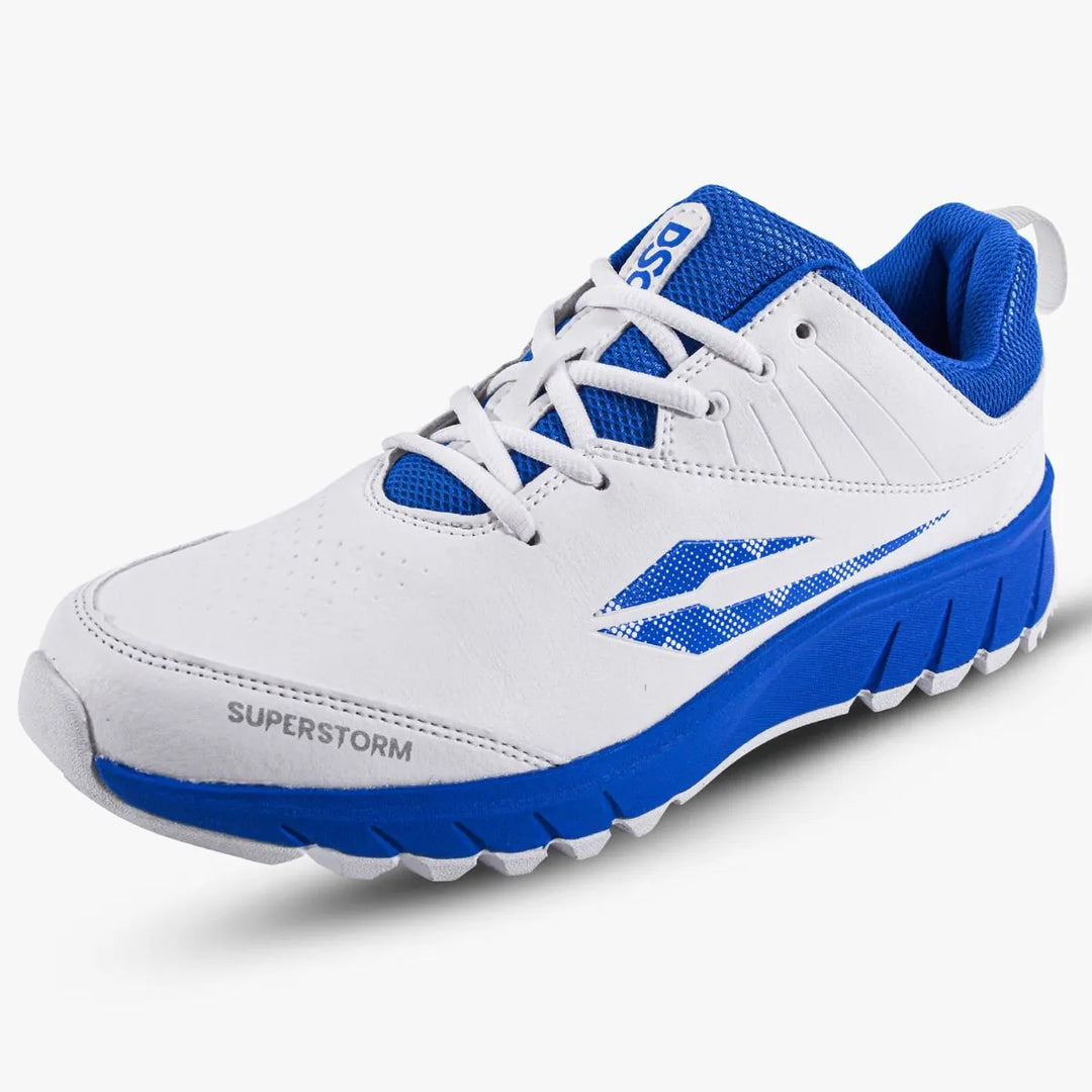 Dsc Superstorm BLWH 25 Cricket Rubber Shoes Size @ Front View 2