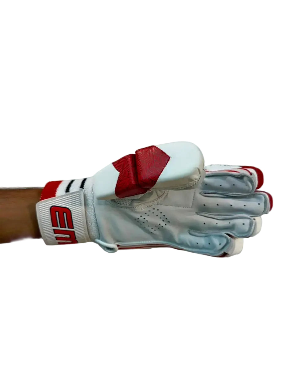 EM 360 Bold Cricket Batting Gloves Mens Size @ Right Front View