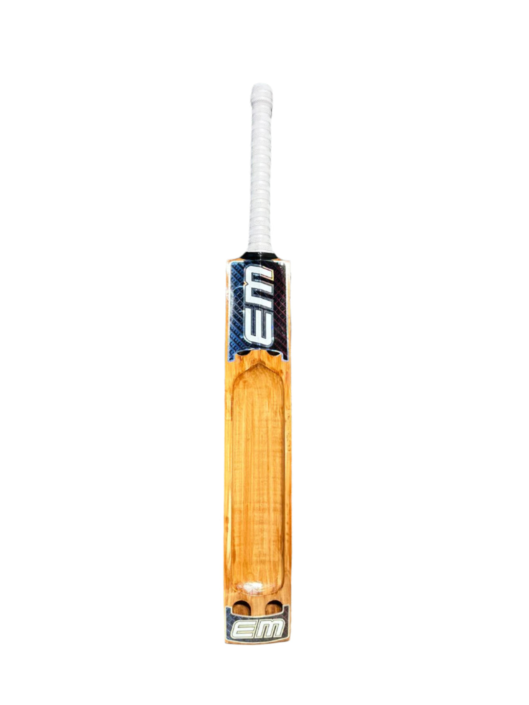 EM Double Barrel 1.0 Tennis Kashmir Willow Cricket Bat Size SH@front view 7