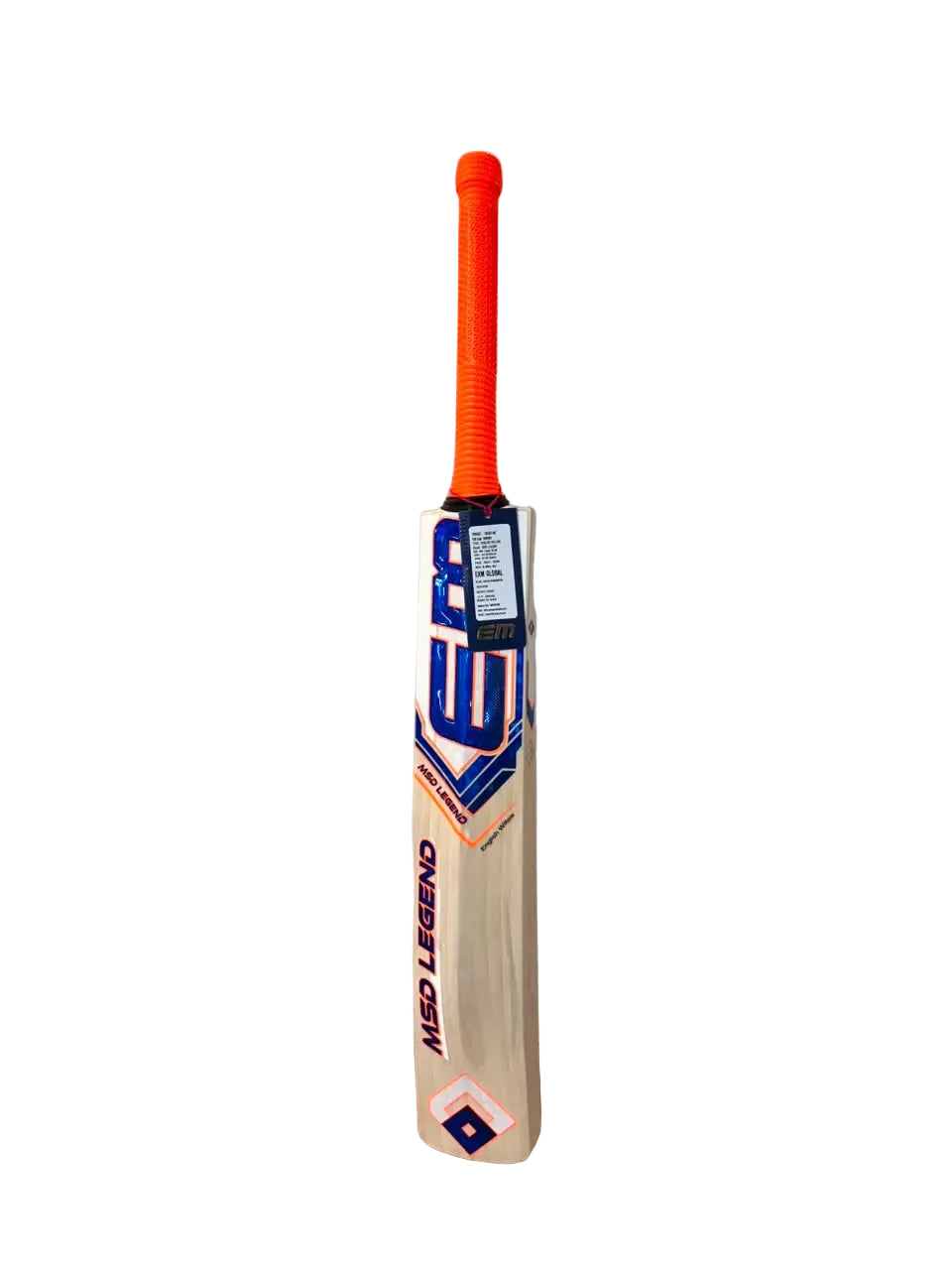 EM Msd Legend English Willow Cricket Bat Size SH@front view4