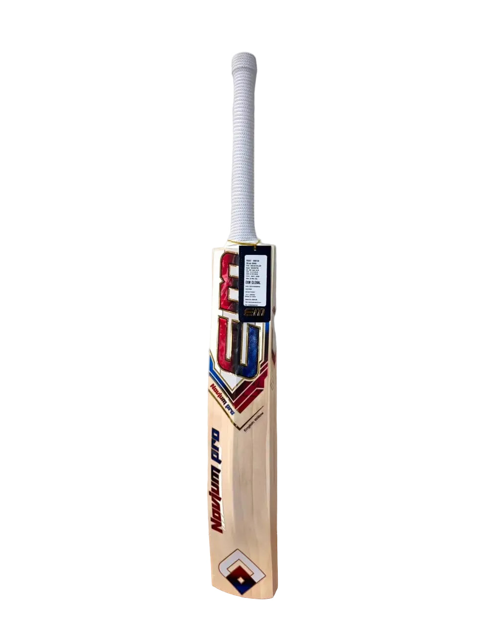 EM Novium Pro English Willow Cricket Bat Size SH@front view4