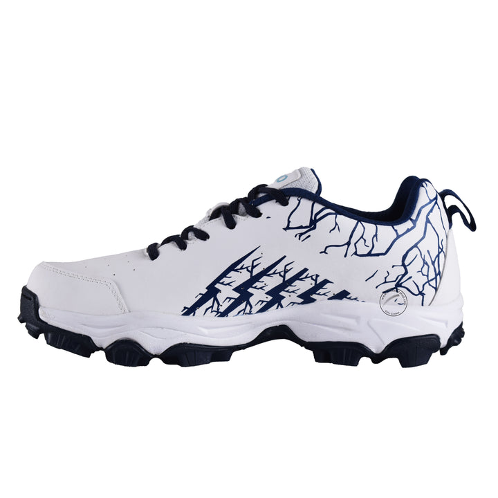 Fino C-12 White/Navy Cricket Rubber Shoes