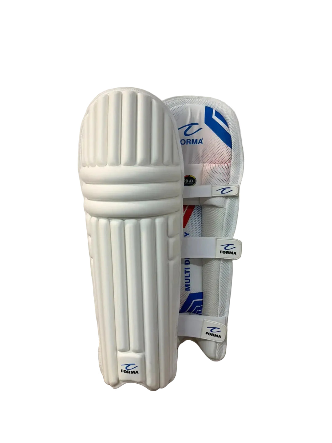 Forma Pro Axis White Batting Leg Guard Pads Mens @ Composite View