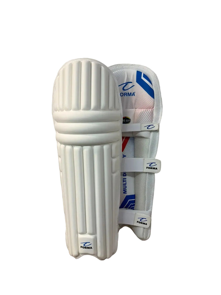 Forma Pro Axis White Batting Leg Guard Pads Mens @ Composite View