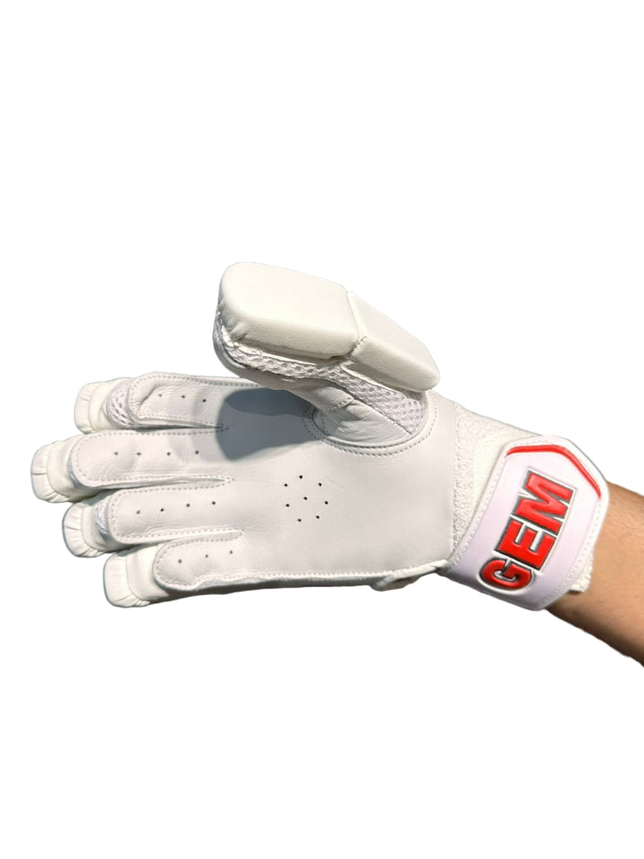 GEM Litevate Cricket Batting Gloves Adult Size @Right Front View