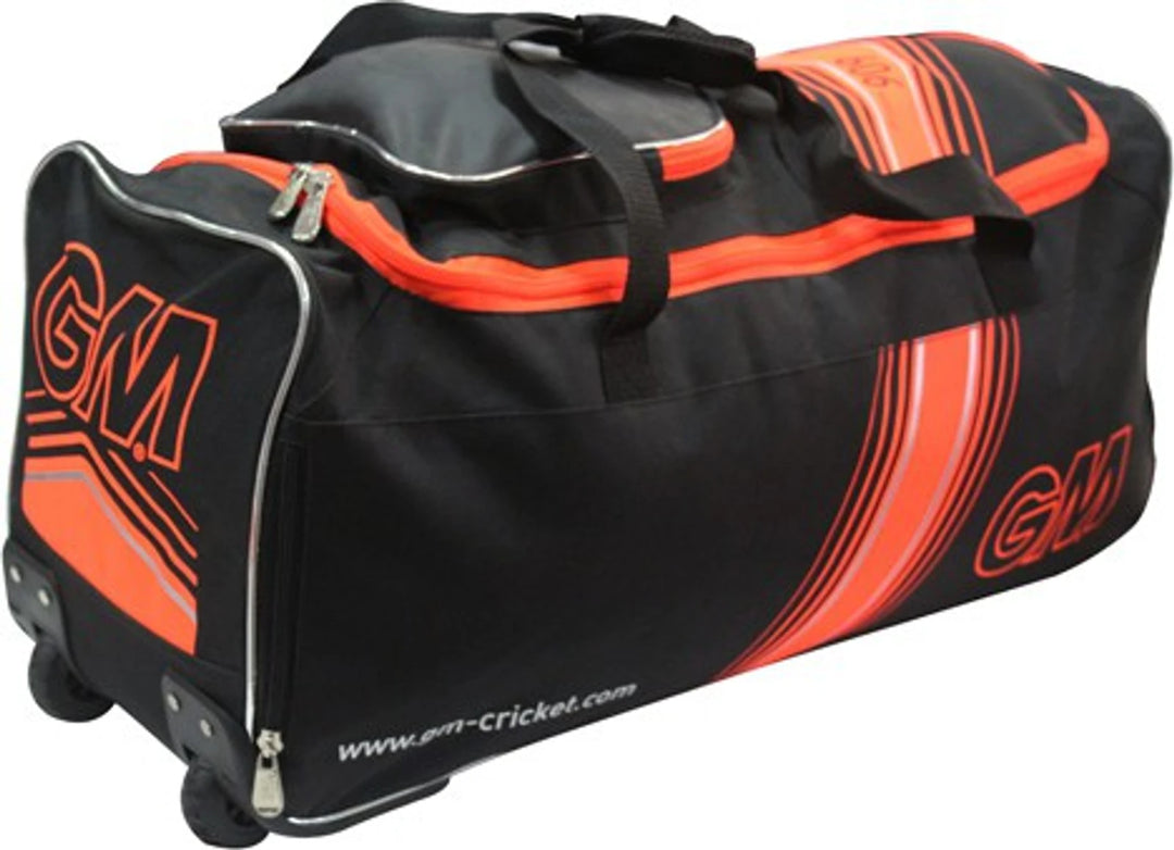 GM 606 Wheelie Cricket Kit Bag Orange @ Side View 2