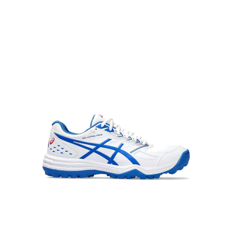 Asics Gel Lethal Field Cricket Shoes White Tune Blue