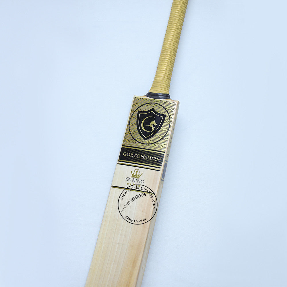 Gortonshire GS King English Willow Cricket Bat Size SH@Close View