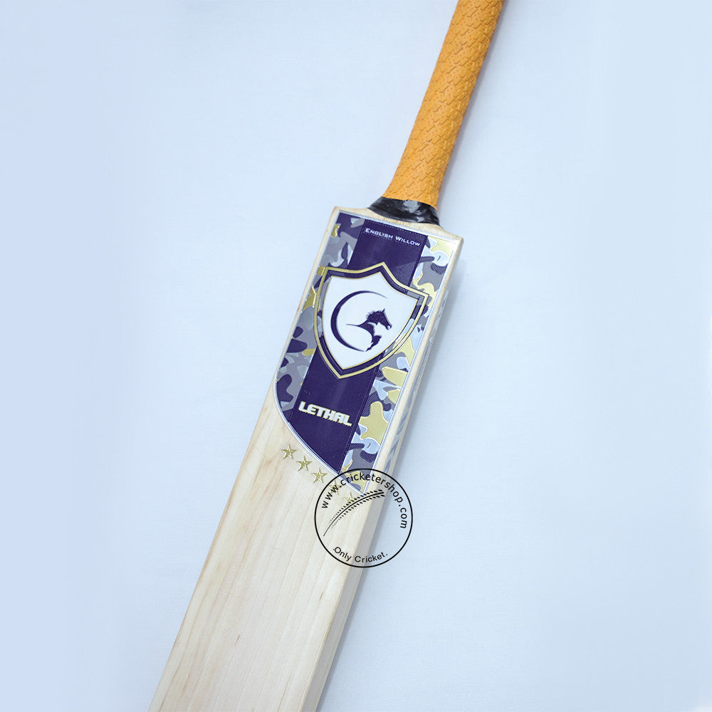 Gortonshire Lethal English Willow Cricket Bat Size SH@Close View