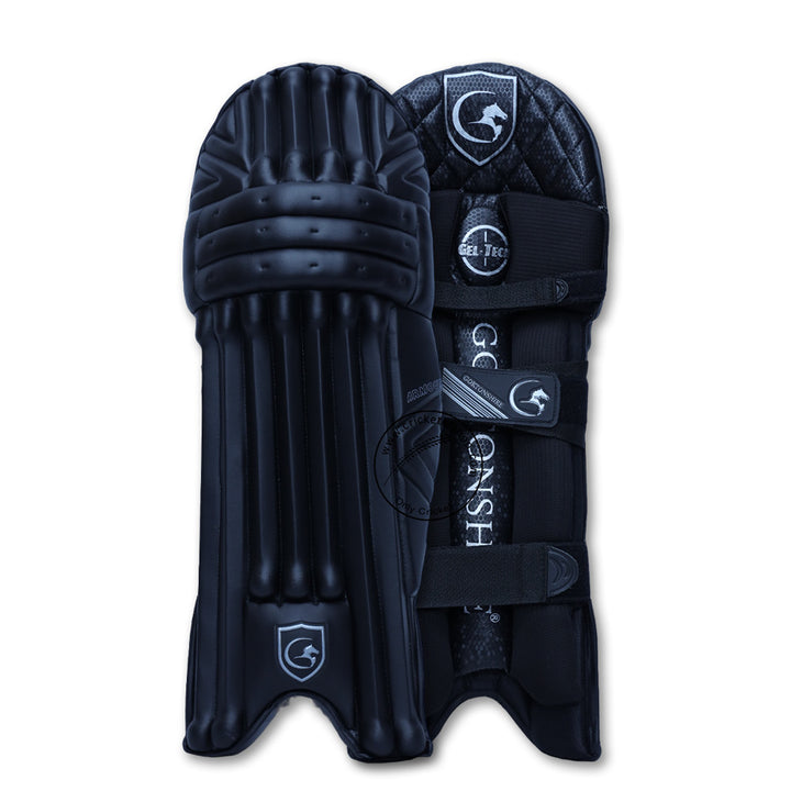 Gortonshire Armour Black Colored Cricket Batting Leg Guard Pads Mens Size @ Composite View