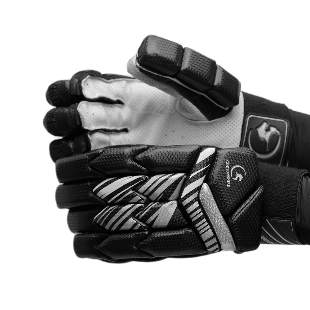 Gortonshire Armour Black Cricket Batting Gloves Mens Size @ Composite View