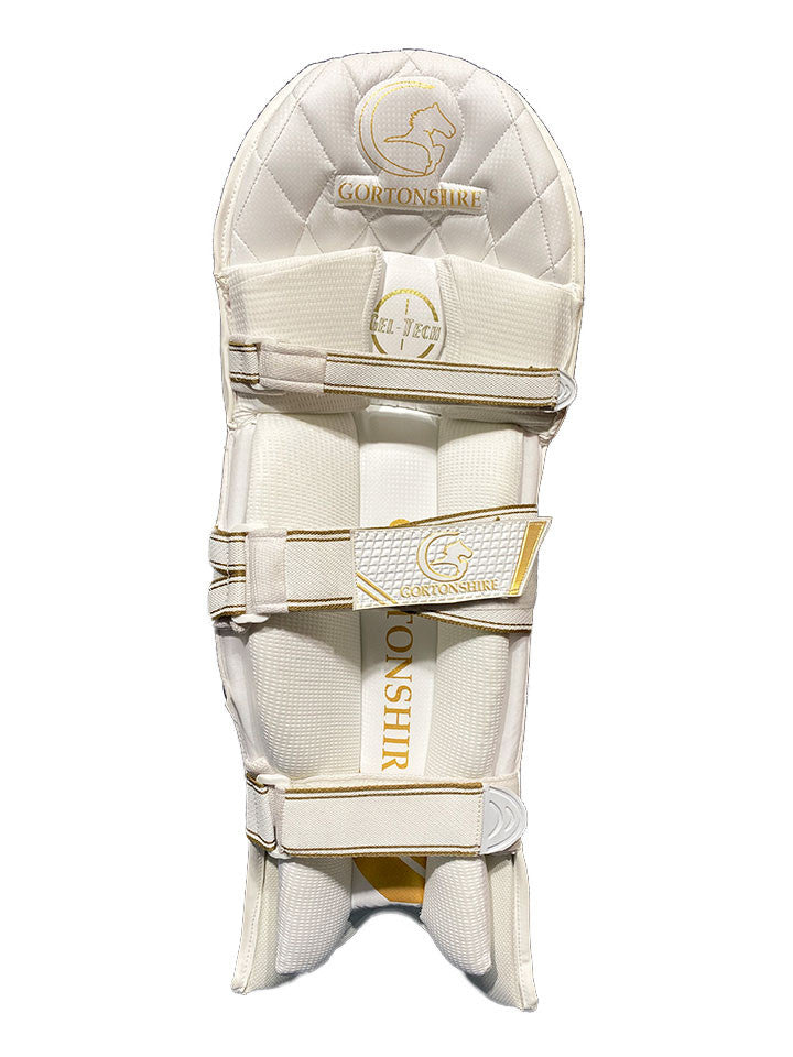 Gortonshire Armour Cricket Batting Leg Guard Pads Mens Size @ Back View