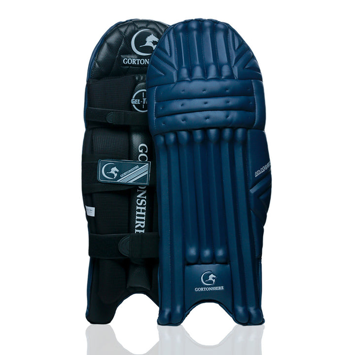 Gortonshire Armour Navy Blue Colored Cricket Batting Leg Guard Pads Mens Size @ Composite View