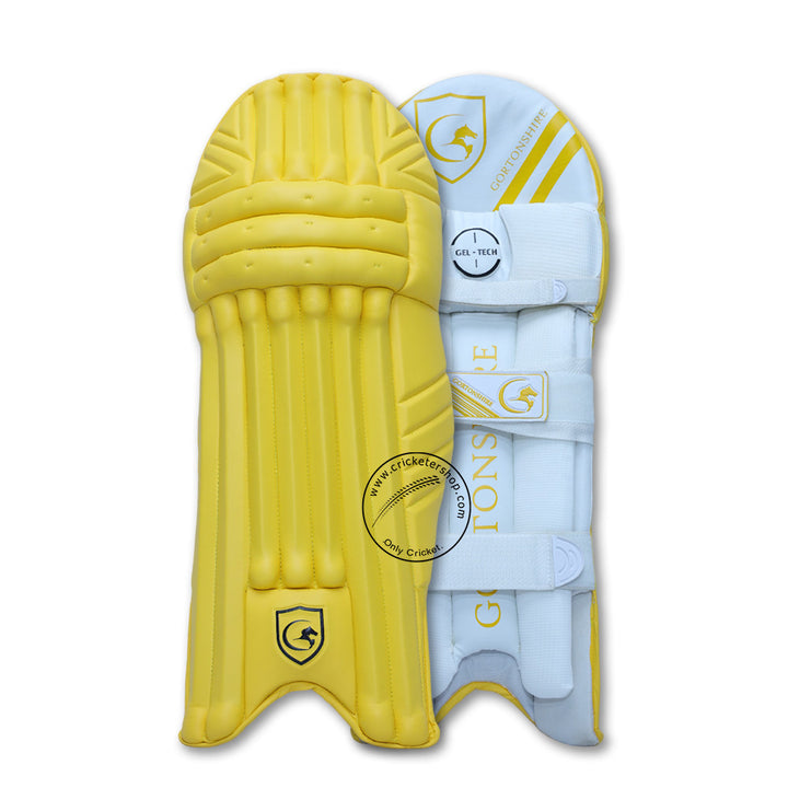 Gortonshire Armour Yellow Colored Cricket Batting Leg Guard Pads Mens Size @ Composite View