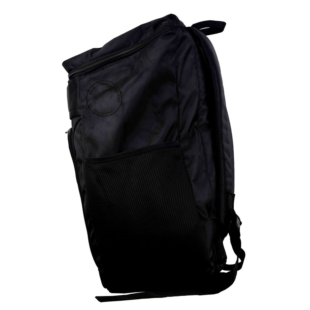 Gortonshire Backpak Cricket Bag Black @ Side View