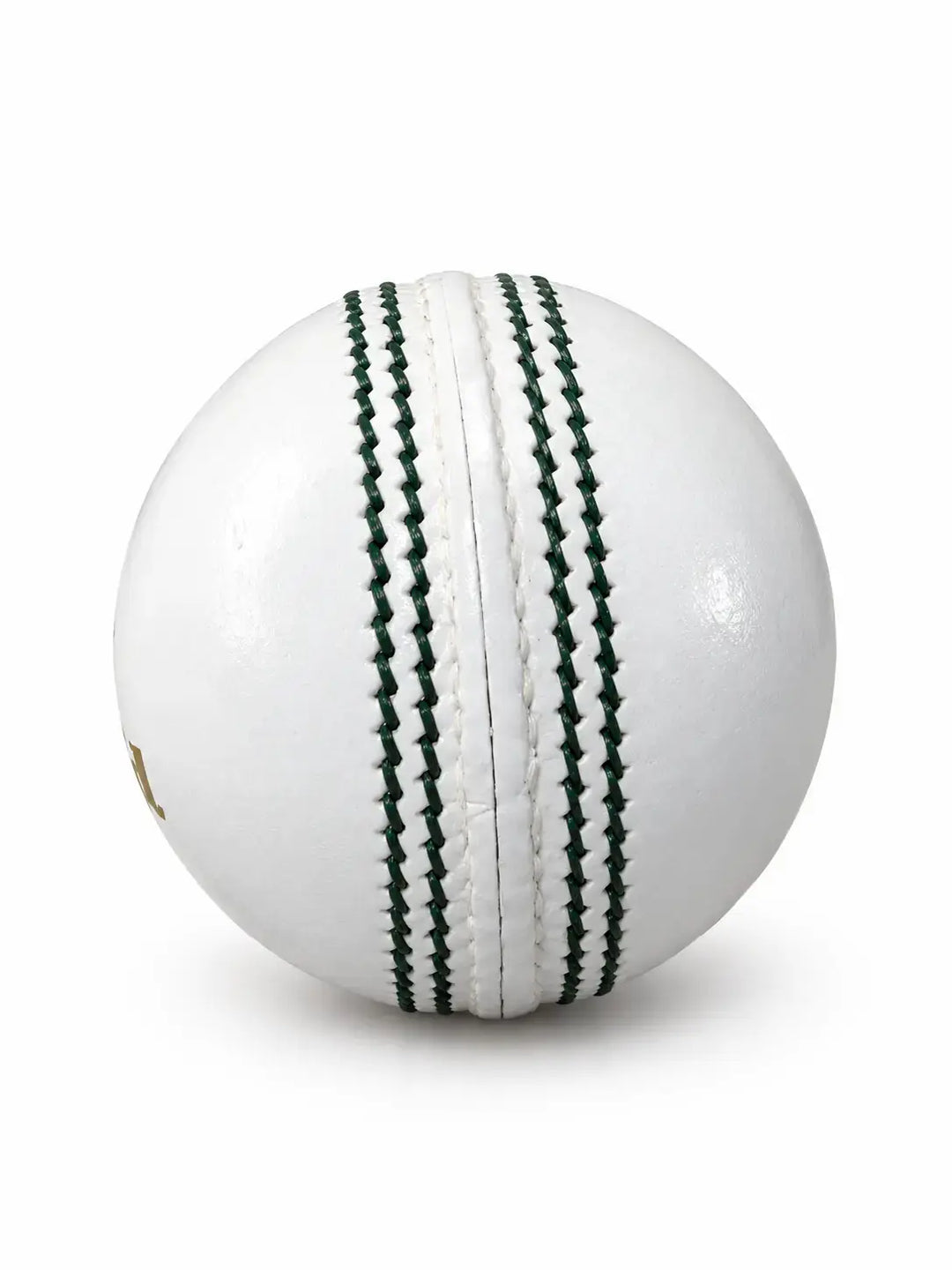 Gortonshire Club Leather Cricket 4PC Ball White @ Seam View 3