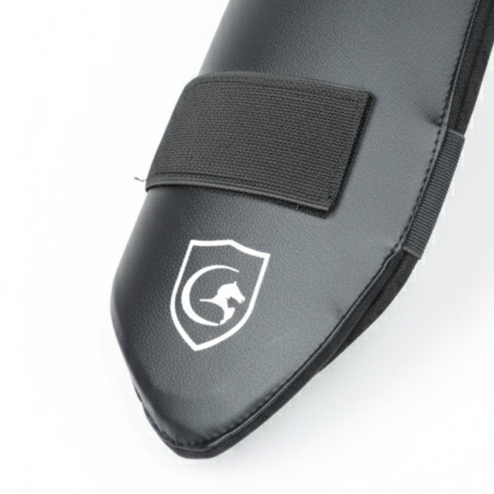 Gortonshire Cricket Batting Combo Thigh Guard Black Size@front view2