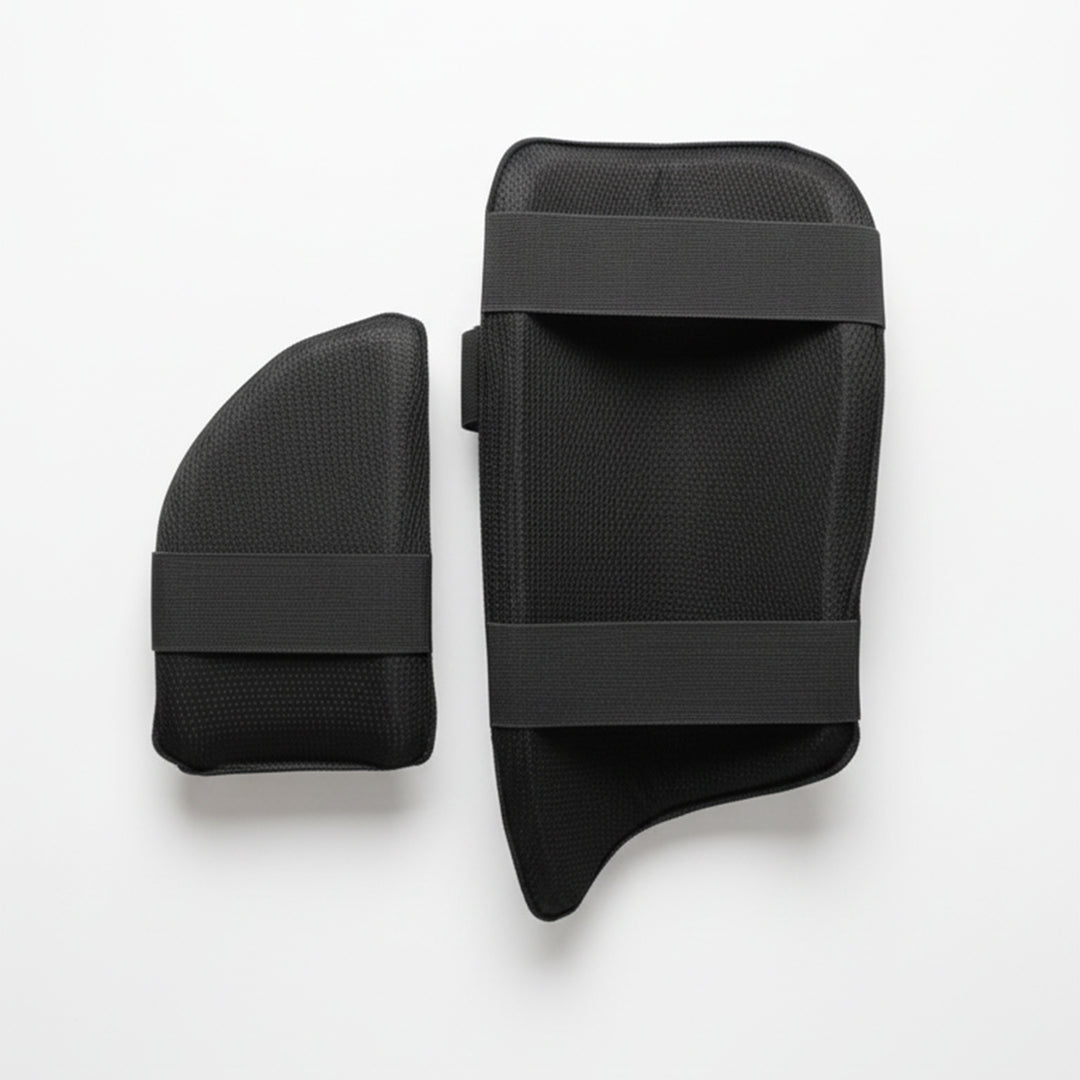 Gortonshire Cricket Batting Combo Thigh Guard Black Size@front view5