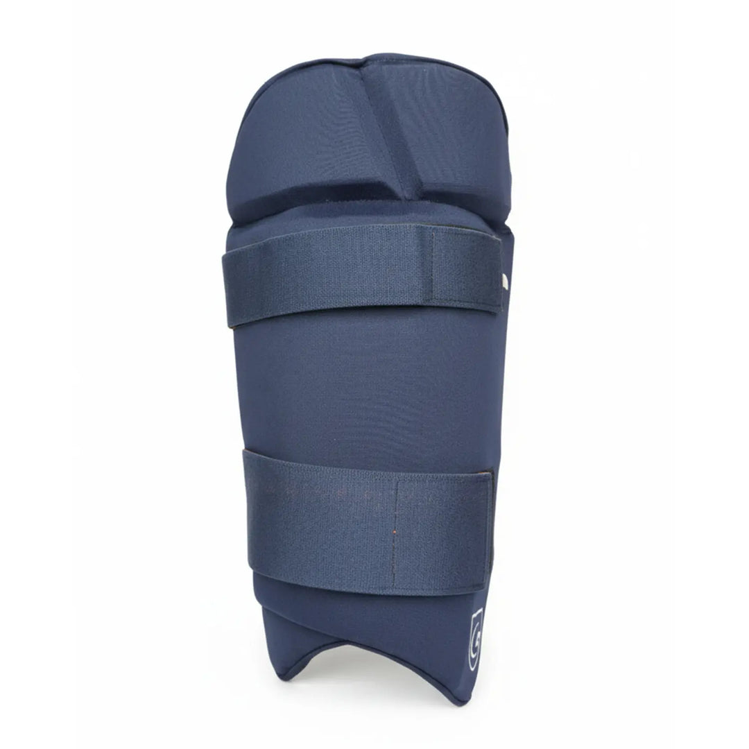 Gortonshire Cricket Batting Combo Thigh Guard Navy Blue @ Front View 3
