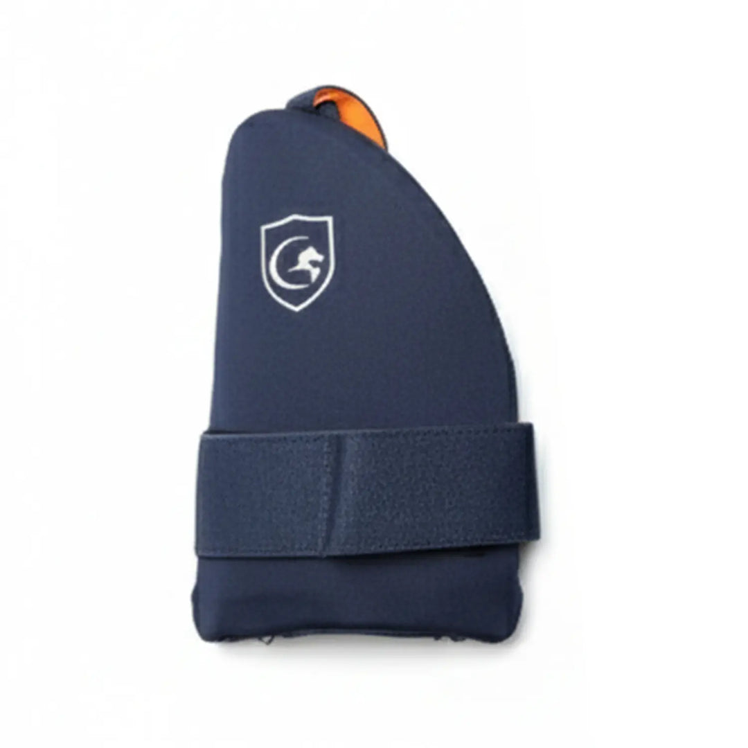 Gortonshire Cricket Batting Combo Thigh Guard Navy Blue @ Front View 4