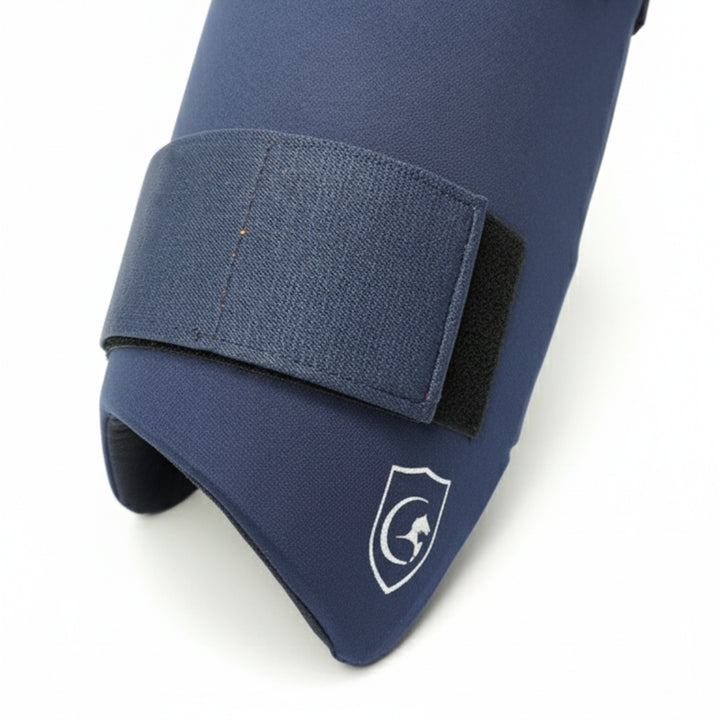 Gortonshire Cricket Batting Combo Thigh Guard Navy Blue Size@front view3