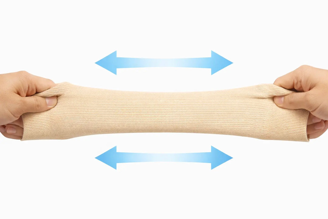 Gortonshire Cricket Extra Long Elbow Sleeves @ Side View Skin Colour 6