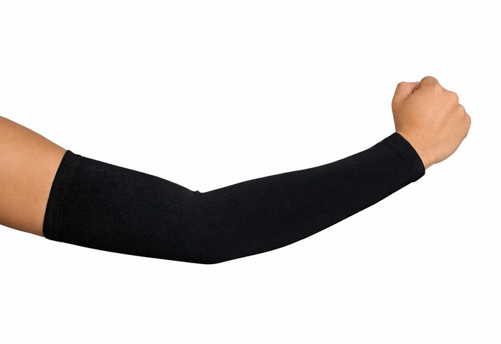 Gortonshire Cricket Ezee Fit Elbow Sleeves @ Black Colour Side View
